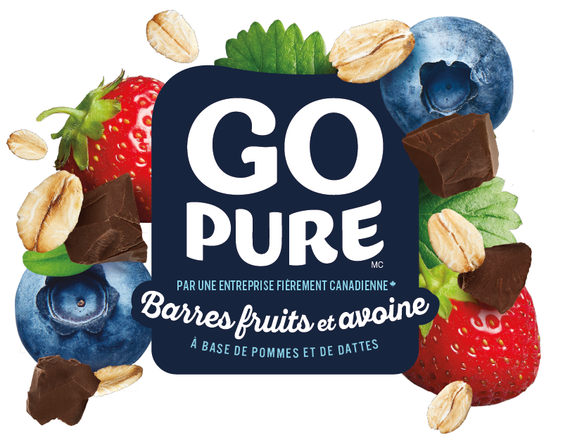 Go Pure Barres fruits et avoine semi-enrobées